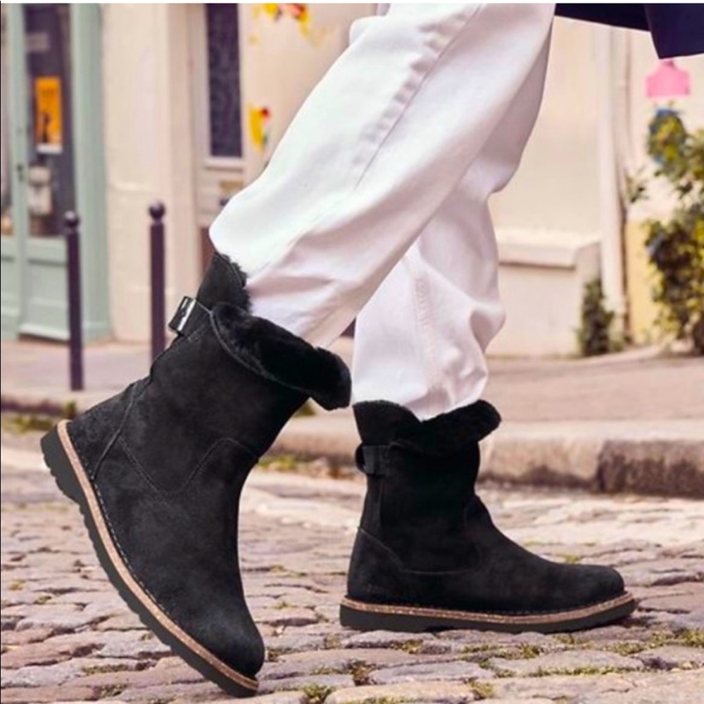 BIRKENSTOCK Upsalla Genuine Shearling Suede Boot, SIZE 6-6.5US / 37EU